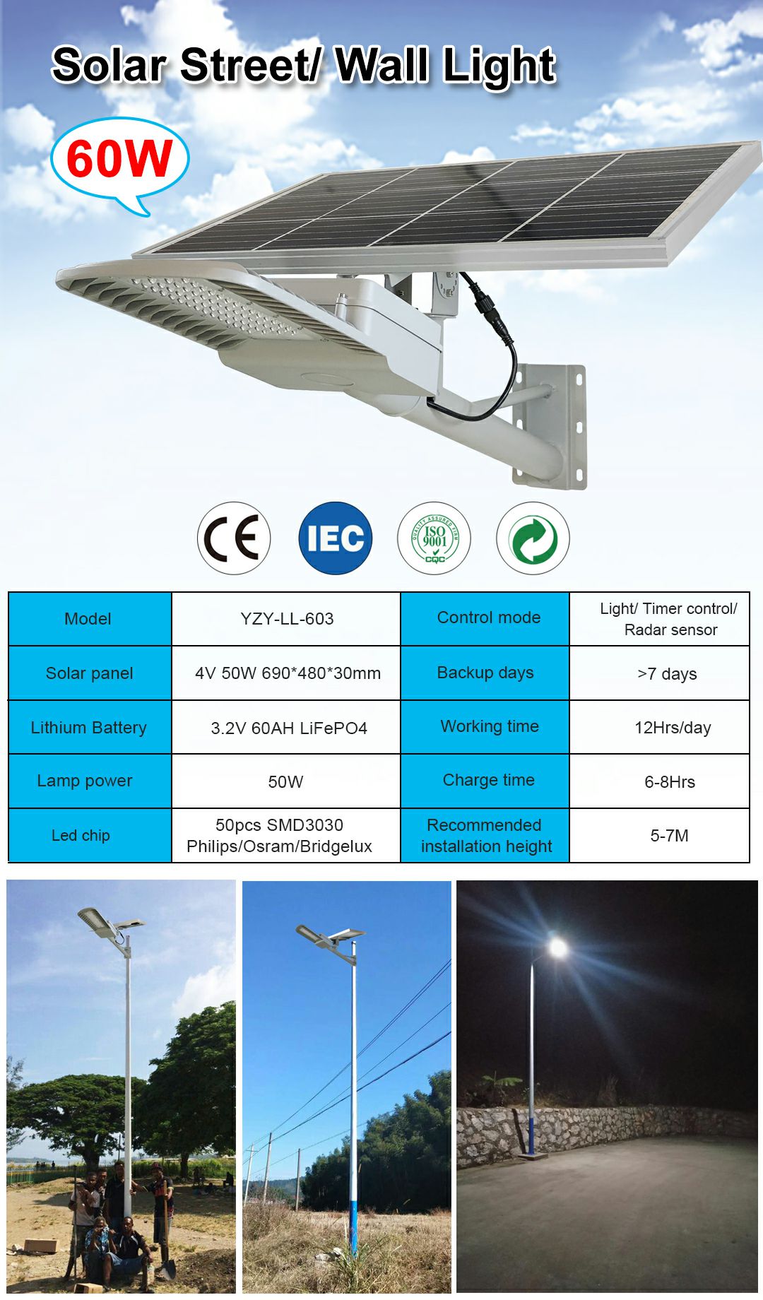 603 Dual body street lamp