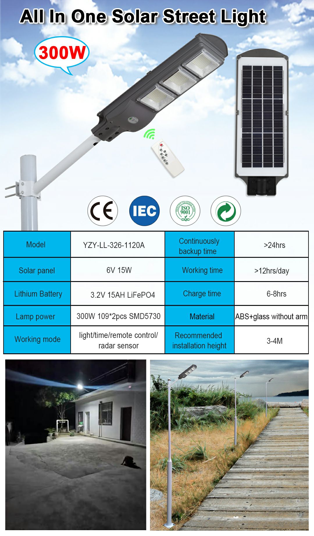 326 Integrated Street Lamp